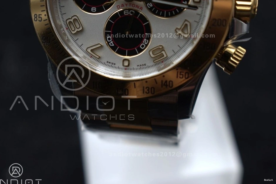 YG Edition SA4130 1:1 SS Arabic V2 Dial Daytona Best Markers Clean 116503 on White Bracelet 0228